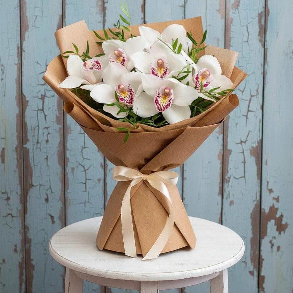 Букет цветов из: Орхидеи и Розы в Левокумке