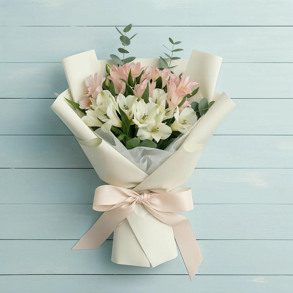 Букет цветов из: Альстромерии в Левокумке